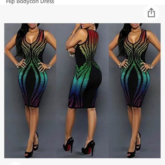 Rainbow body on dress - Picture 5 of 5